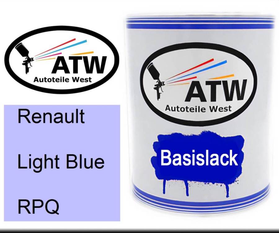 Renault, Light Blue, RPQ: 1L Lackdose, von ATW Autoteile West.